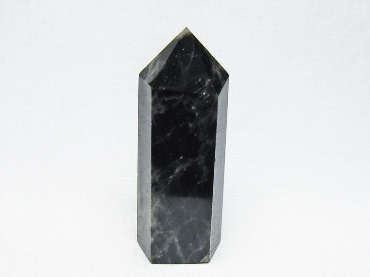 モリオン 六角柱 黒水晶 ポイント 置物 一点物 142-11203