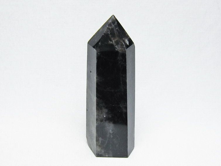 モリオン 六角柱 黒水晶 ポイント 置物 一点物 142-11205