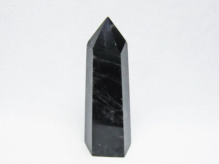 モリオン 六角柱 黒水晶 ポイント 置物 一点物 142-11206