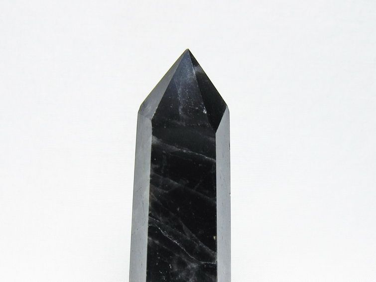 モリオン 六角柱 黒水晶 ポイント 置物 一点物 142-11206