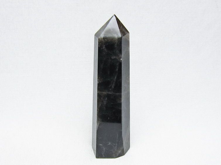 モリオン 六角柱 黒水晶 ポイント 置物 一点物 142-11207