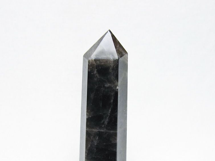 モリオン 六角柱 黒水晶 ポイント 置物 一点物 142-11207
