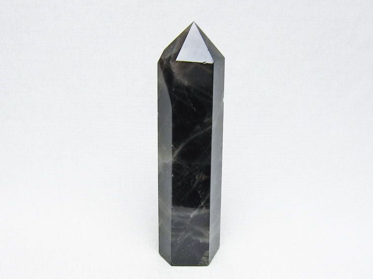 モリオン 六角柱 黒水晶 ポイント 置物 一点物 142-11208