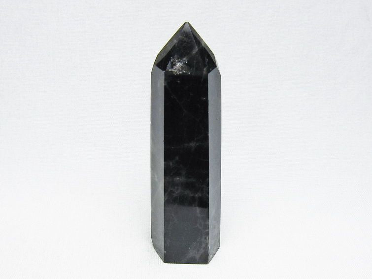 モリオン 六角柱 黒水晶 ポイント 置物 一点物 142-11209