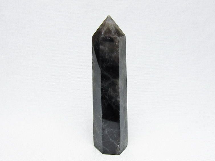 モリオン 六角柱 黒水晶 ポイント 置物 一点物 142-11210