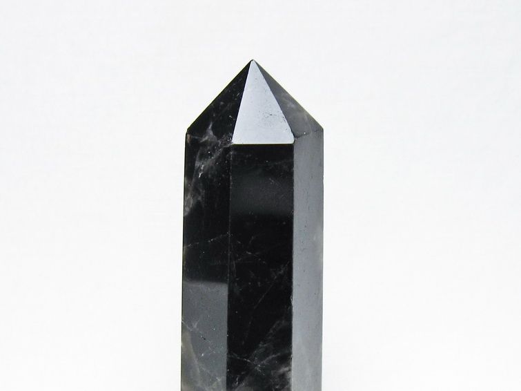 モリオン 六角柱 黒水晶 ポイント 置物 一点物 142-11211