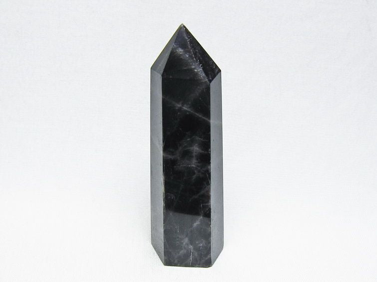 モリオン 六角柱 黒水晶 ポイント 置物 一点物 142-11212