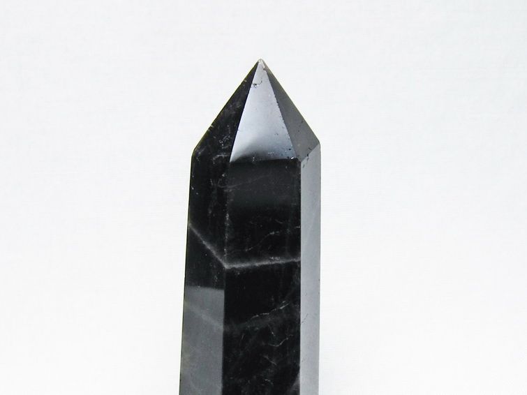 モリオン 六角柱 黒水晶 ポイント 置物 一点物 142-11212