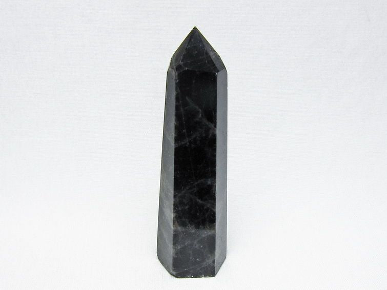 モリオン 六角柱 黒水晶 ポイント 置物 一点物 142-11213