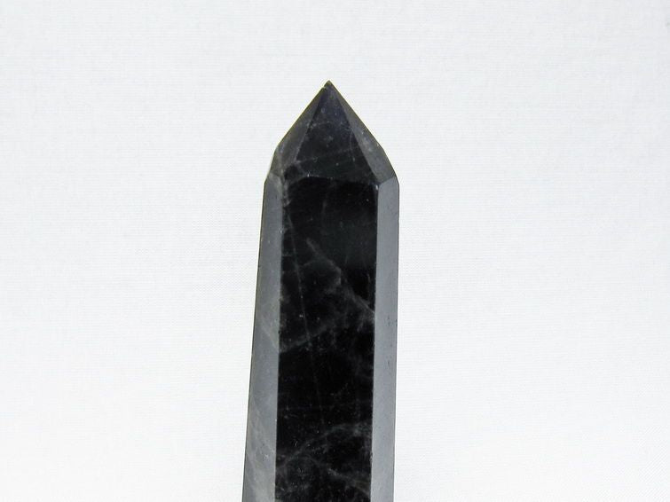モリオン 六角柱 黒水晶 ポイント 置物 一点物 142-11213