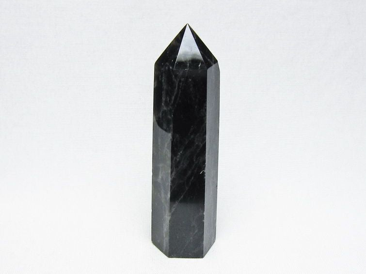 モリオン 六角柱 黒水晶 ポイント 置物 一点物 142-11214