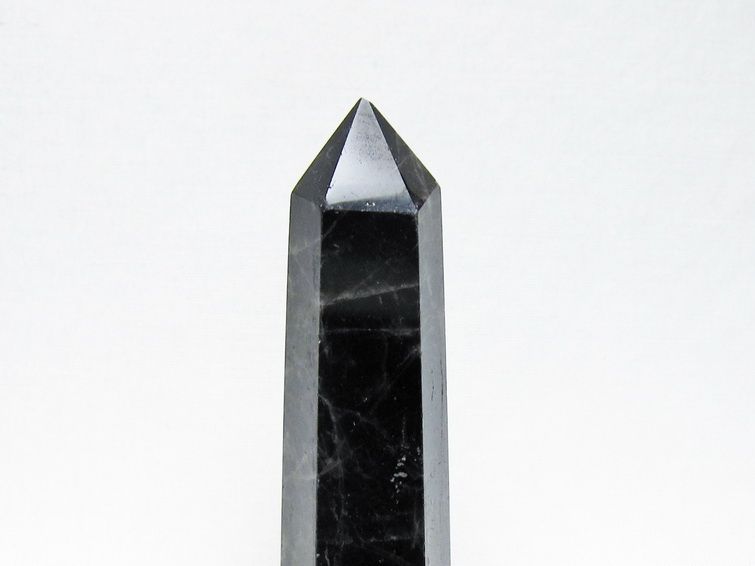モリオン 六角柱 黒水晶 ポイント 置物 一点物 142-11216