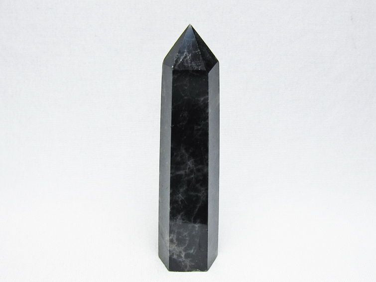 モリオン 六角柱 黒水晶 ポイント 置物 一点物 142-11217