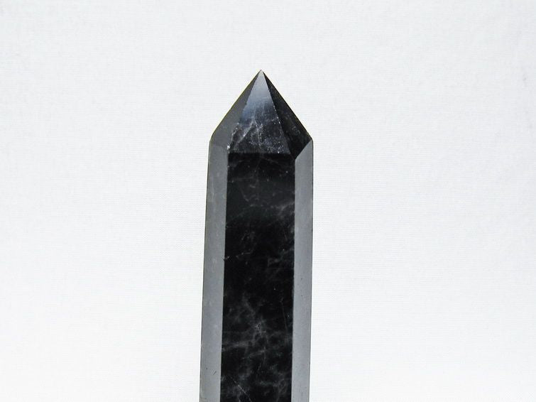 モリオン 六角柱 黒水晶 ポイント 置物 一点物 142-11217
