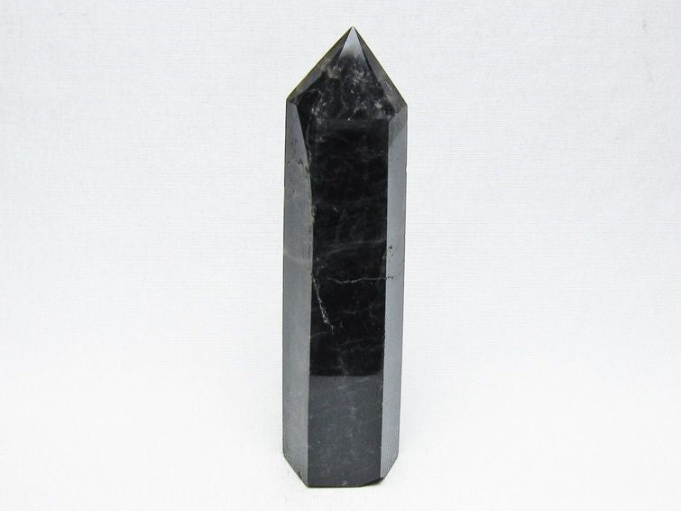 モリオン 六角柱 黒水晶 ポイント 置物 一点物 142-11218