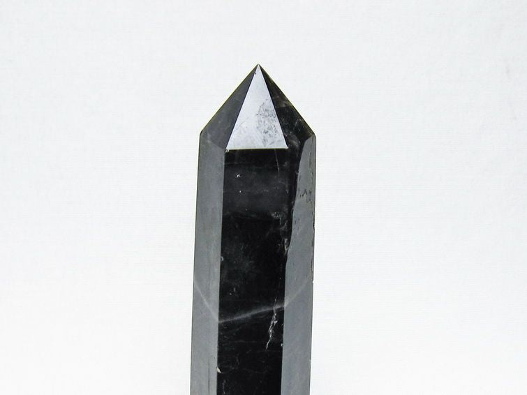 モリオン 六角柱 黒水晶 ポイント 置物 一点物 142-11218