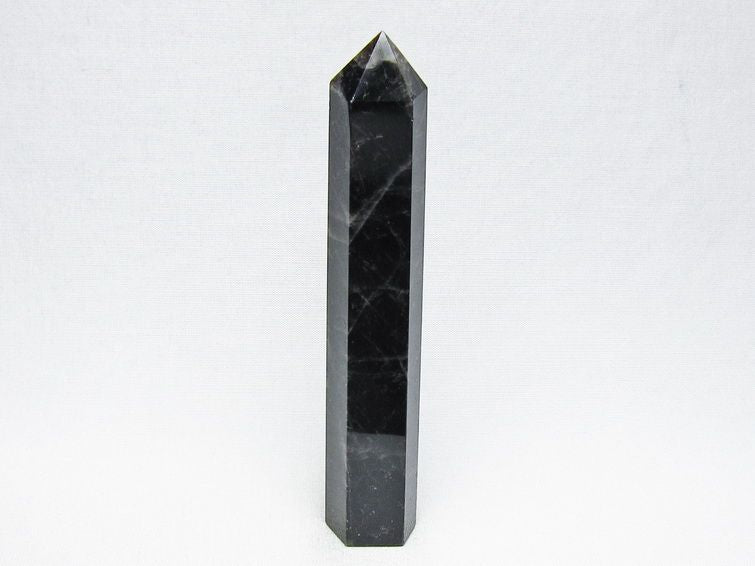 モリオン 六角柱 黒水晶 ポイント 置物 一点物 142-11220