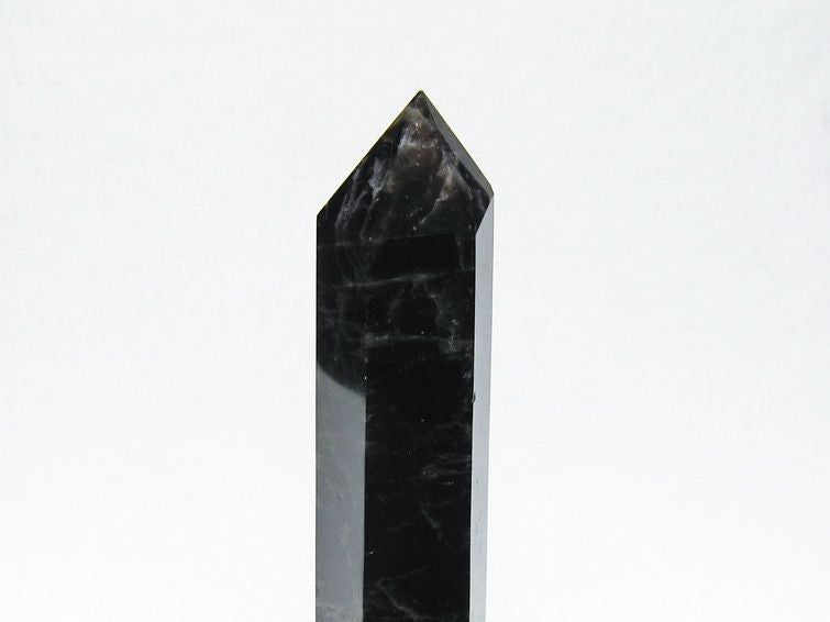 モリオン 六角柱 黒水晶 ポイント 置物 一点物 142-11221