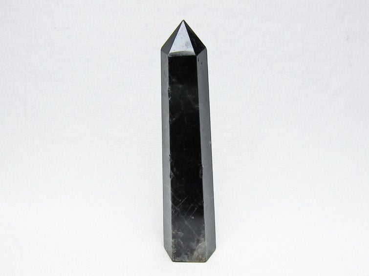 モリオン 六角柱 黒水晶 ポイント 置物 一点物 142-11222