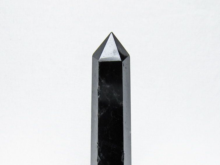 モリオン 六角柱 黒水晶 ポイント 置物 一点物 142-11222