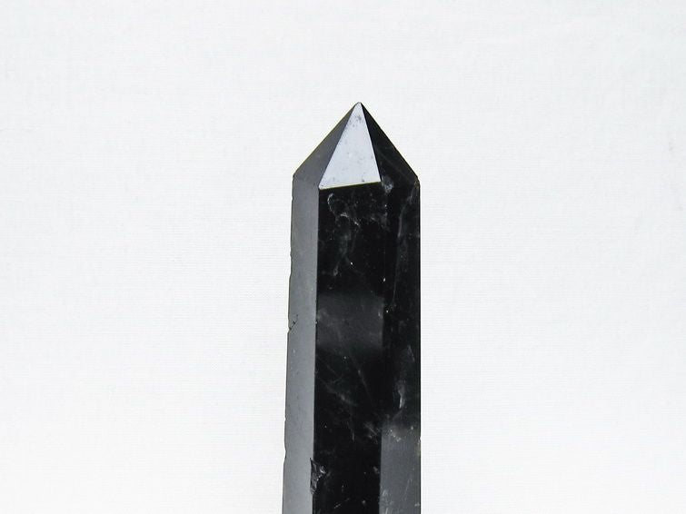 モリオン 六角柱 黒水晶 ポイント 置物 一点物 142-11222