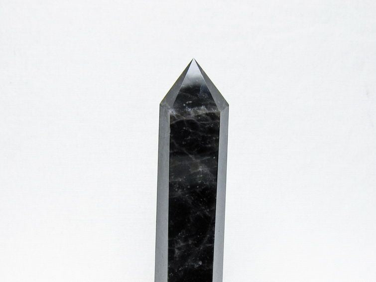 モリオン 六角柱 黒水晶 ポイント 置物 一点物 142-11223
