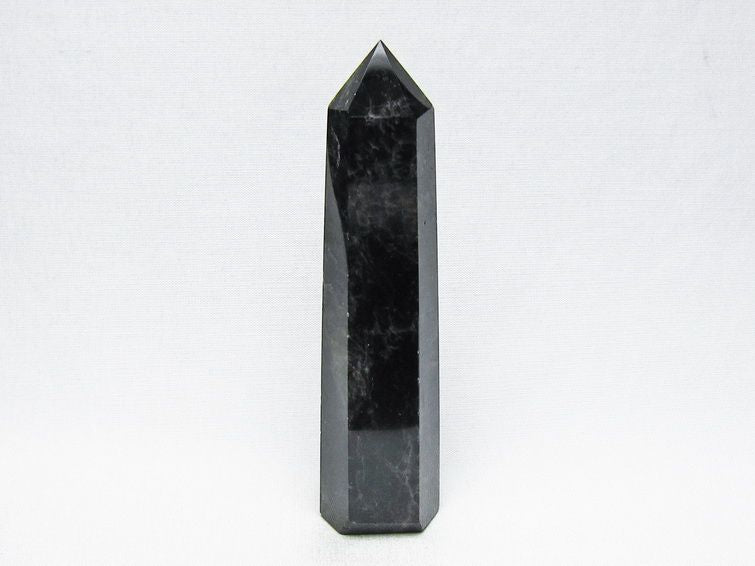 モリオン 六角柱 黒水晶 ポイント 置物 一点物 142-11224