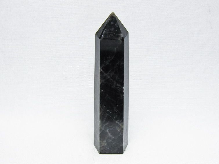 モリオン 六角柱 黒水晶 ポイント 置物 一点物 142-11225