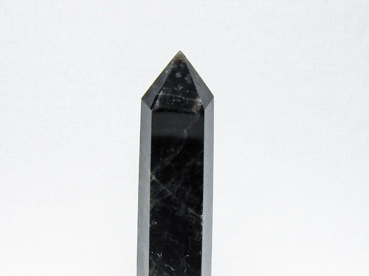 モリオン 六角柱 黒水晶 ポイント 置物 一点物 142-11225