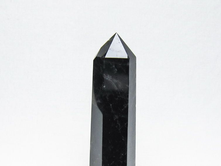 モリオン 六角柱 黒水晶 ポイント 置物 一点物 142-11227