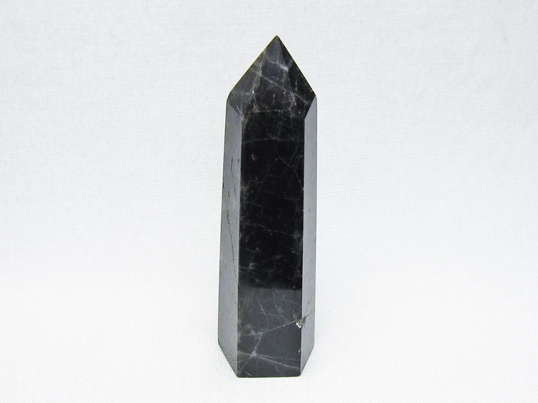 モリオン 六角柱 黒水晶 ポイント 置物 一点物 142-11229