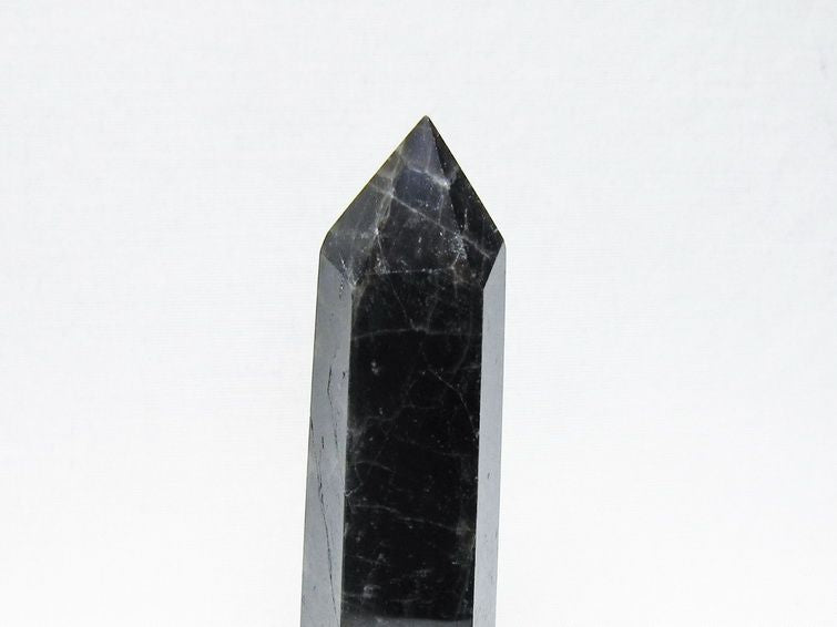 モリオン 六角柱 黒水晶 ポイント 置物 一点物 142-11229