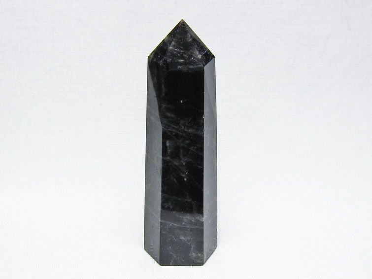 モリオン 六角柱 黒水晶 ポイント 置物 一点物 142-11230