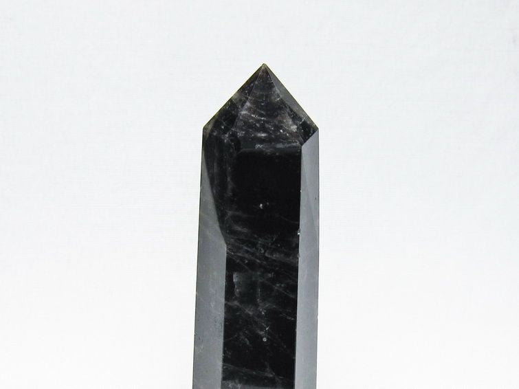 モリオン 六角柱 黒水晶 ポイント 置物 一点物 142-11230