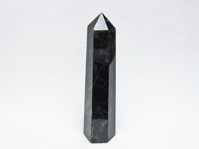モリオン 六角柱 黒水晶 ポイント 置物 一点物 142-11231