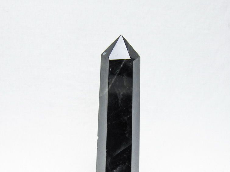 モリオン 六角柱 黒水晶 ポイント 置物 一点物 142-11231