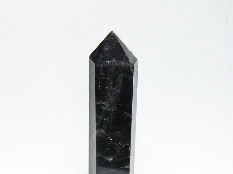 モリオン 六角柱 黒水晶 ポイント 置物 一点物 142-11232