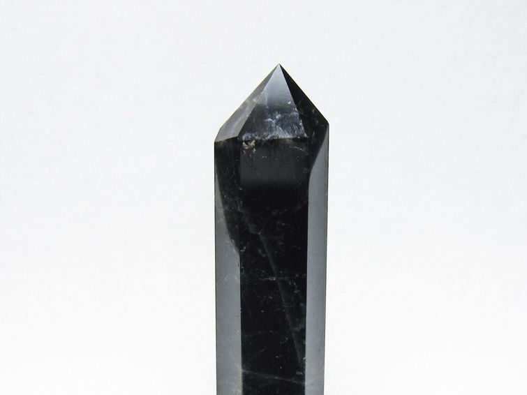 モリオン 六角柱 黒水晶 ポイント 置物 一点物 142-11232