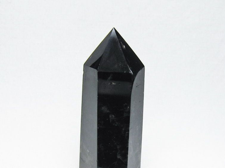 モリオン 六角柱 黒水晶 ポイント 置物 一点物 142-11235