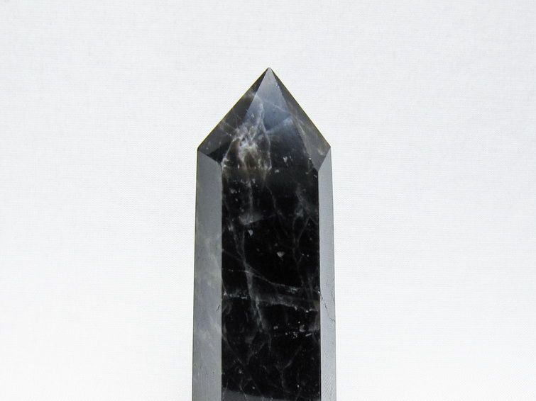 モリオン 六角柱 黒水晶 ポイント 置物 一点物 142-11236