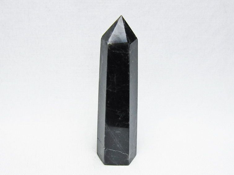 黒水晶 六角柱 モリオン ポイント 置物 一点物 142-11238