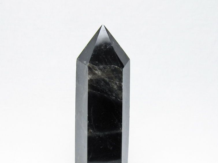 黒水晶 六角柱 モリオン ポイント 置物 一点物 142-11239