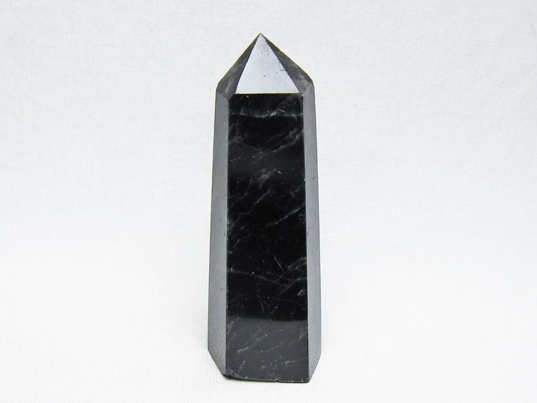 黒水晶 六角柱 モリオン ポイント 置物 一点物 142-11240