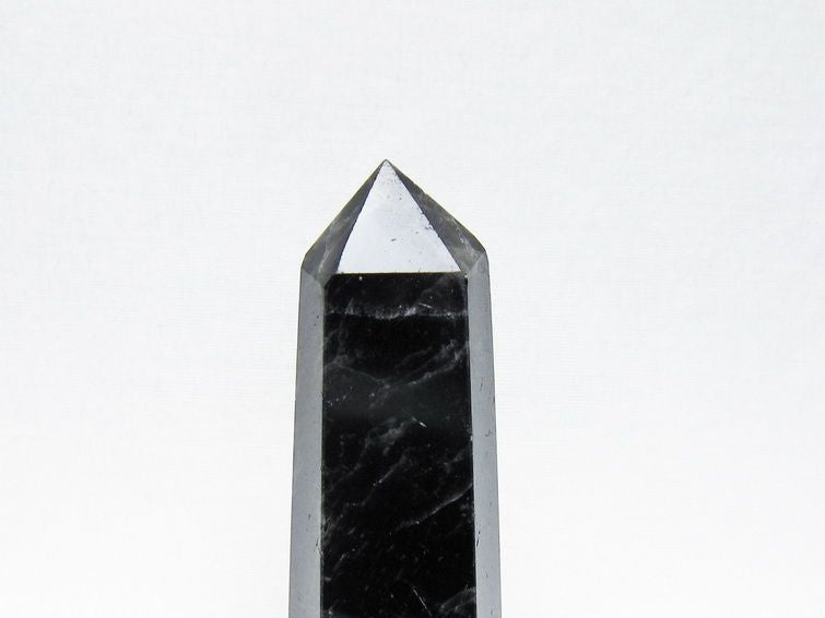 黒水晶 六角柱 モリオン ポイント 置物 一点物 142-11240