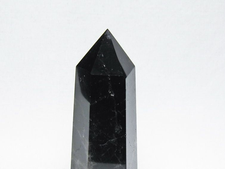 黒水晶 六角柱 モリオン ポイント 置物 一点物 142-11242