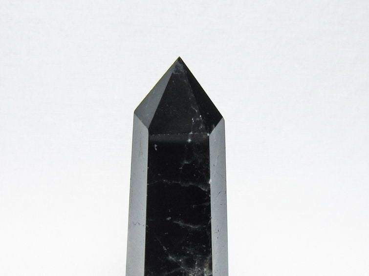 黒水晶 六角柱 モリオン ポイント 置物 一点物 142-11242