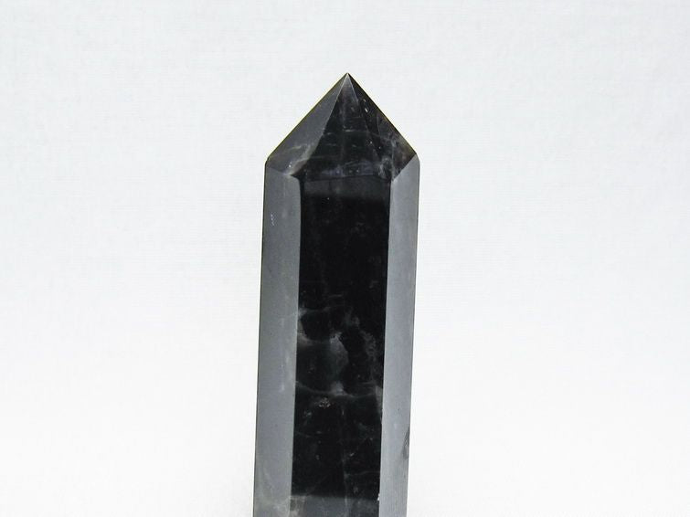 黒水晶 六角柱 モリオン ポイント 置物 一点物 142-11243