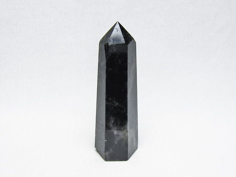 黒水晶 六角柱 モリオン ポイント 置物 一点物 142-11244