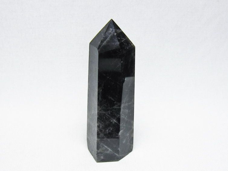 黒水晶 六角柱 モリオン ポイント 置物 一点物 142-11245