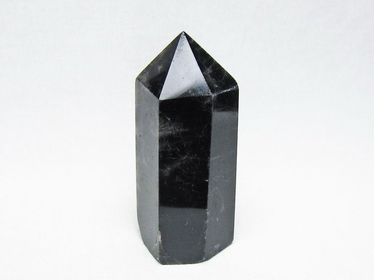 黒水晶 六角柱 モリオン ポイント 置物 一点物 142-11247